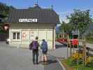 Erich und Daniela im Bahnhof Fulpmes (17. Aug.)