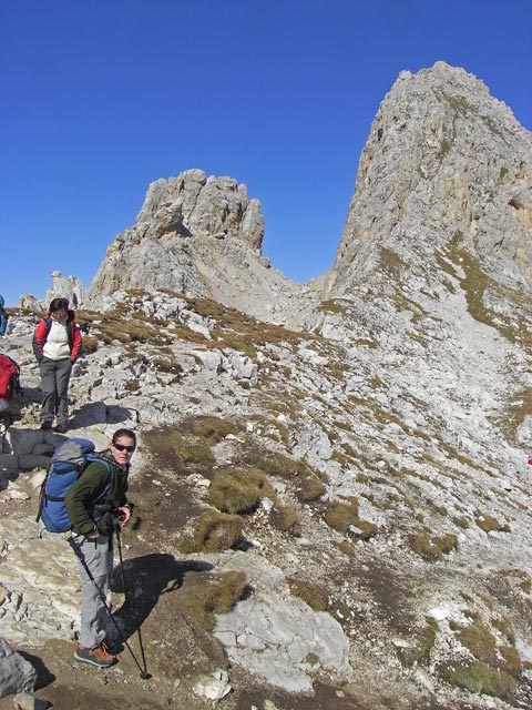 Daniela in der Gamsstallscharte, 2.590 m