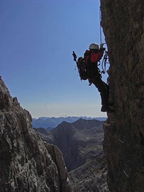 Latemart&uuml;rme-Klettersteig: Schl&uuml;sselstelle