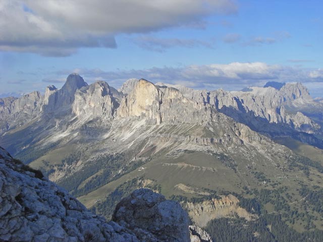 Rosengarten von der Kleinen Latemarscharte aus