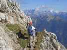 Daniela auf Weg 18 zwischen Latemarspitze und Kleiner Latemarscharte