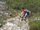 Fennberg-Klettersteig: Daniela im Ausstieg