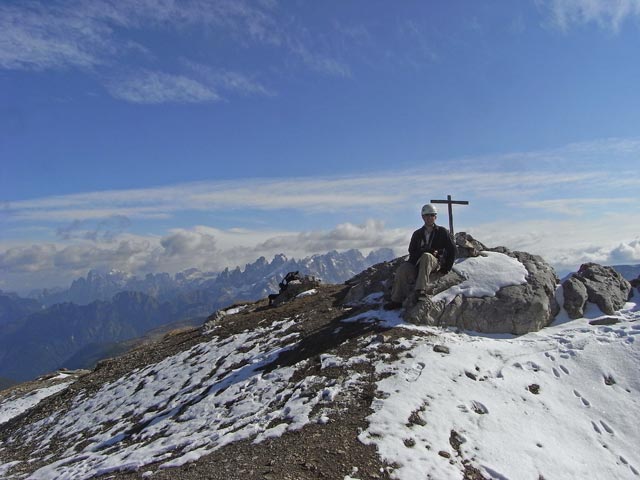 Via Ferrata Bepi Zac: Ich auf der Cima de Campagnacia, 2.737 m