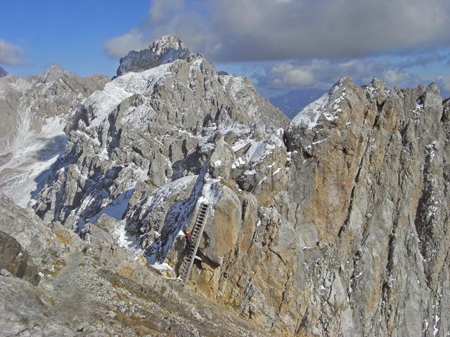 Via Ferrata Bepi Zac: Axel zwischen Cima de Costabela und Elicastel de Costabela