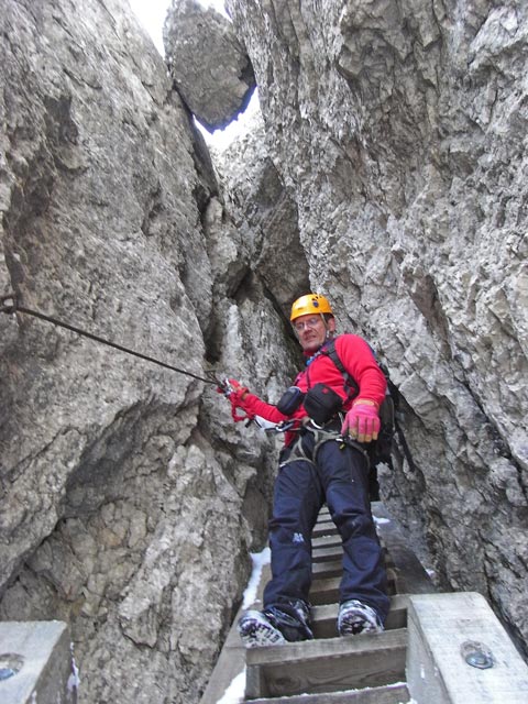 Via Ferrata Bepi Zac: Axel zwischen Cima de Costabela und Forcella de Ciadin