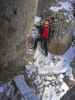 Via Ferrata Bepi Zac: Axel zwischen Cima de Costabela und Forcella de Ciadin