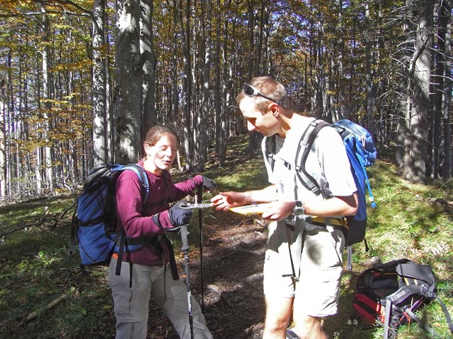 Daniela und ich zwischen Stadelberg und Türnitzer Hütte