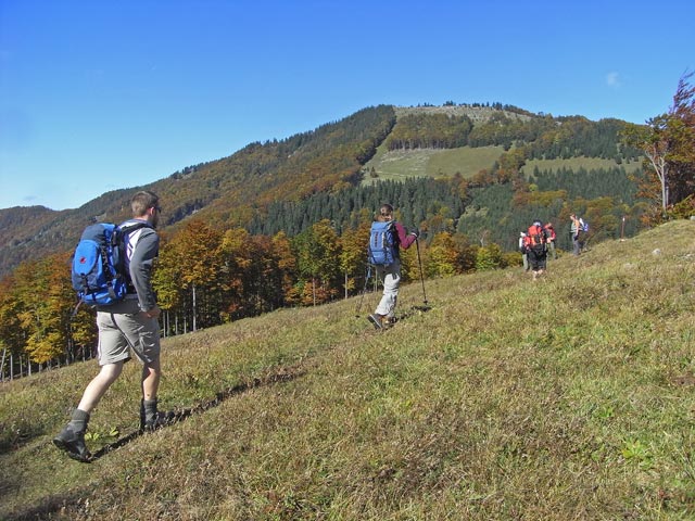 Norbert, Daniela, Christoph und Gudrun zwischen Stadelberg und Türnitzer Hütte