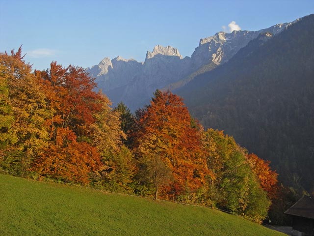 Wilder Kaiser vom Kaisertal aus (10. Okt.)