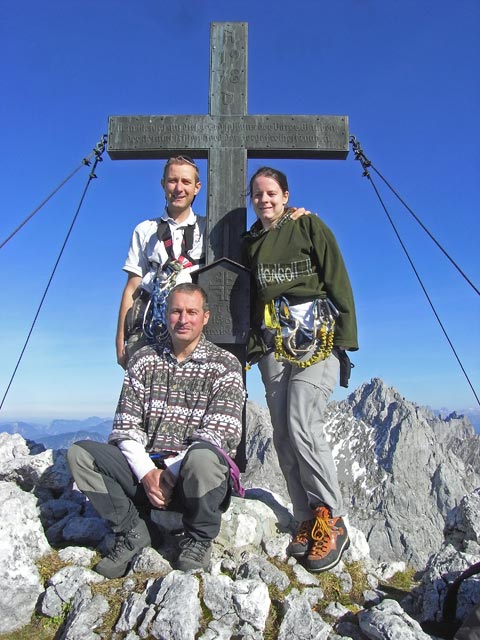 Ich, Erich und Daniela am Sonneck, 2.260 m (11. Okt.)