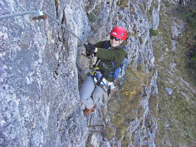 Oberer Stripsenkopf-Klettersteig: Daniela (12. Okt.)