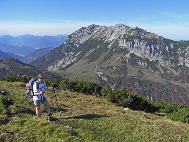 Daniela auf Weg 825 zwischen Tristecken und Feldberg (12. Okt.)