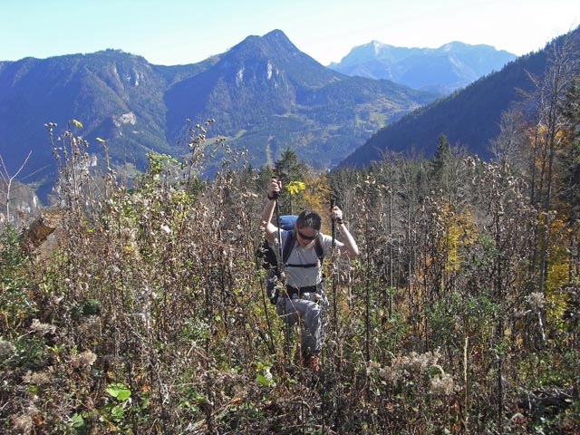 Daniela auf Weg 648 am Scheibenbauerboden (18. Okt.)