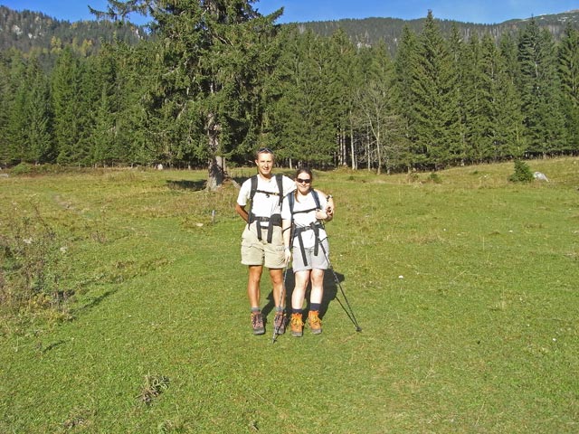 Ich und Daniela auf der Hörantalm (19. Okt.)