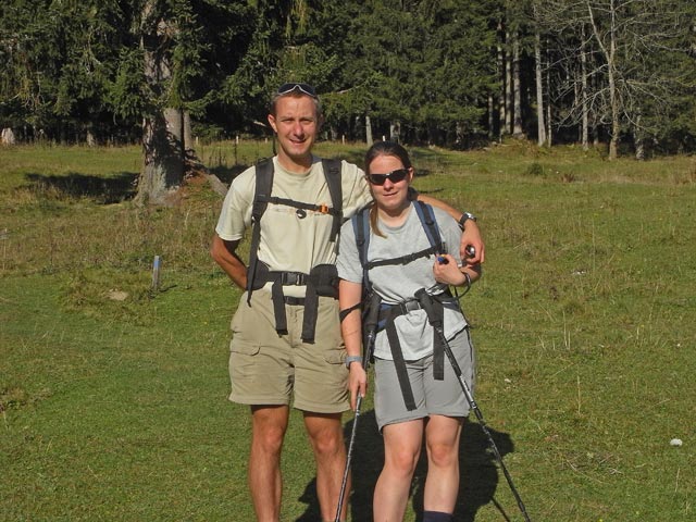 Ich und Daniela auf der Hörantalm (19. Okt.)