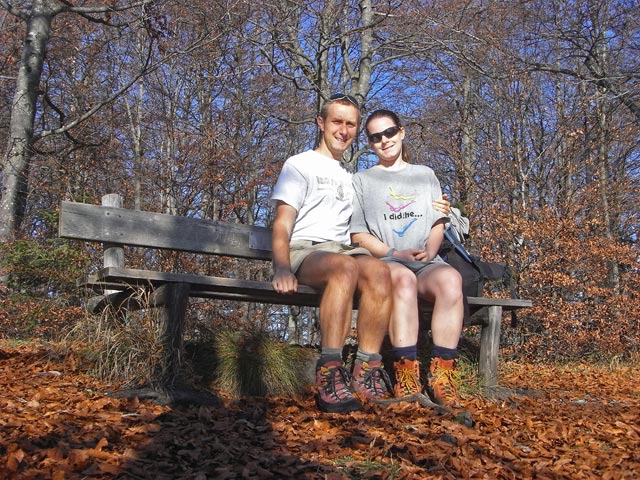 Ich und Daniela zwischen Schatterberg und Gscheuerkopf (25. Okt.)