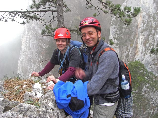 Daniela und Michael beim Ausstieg