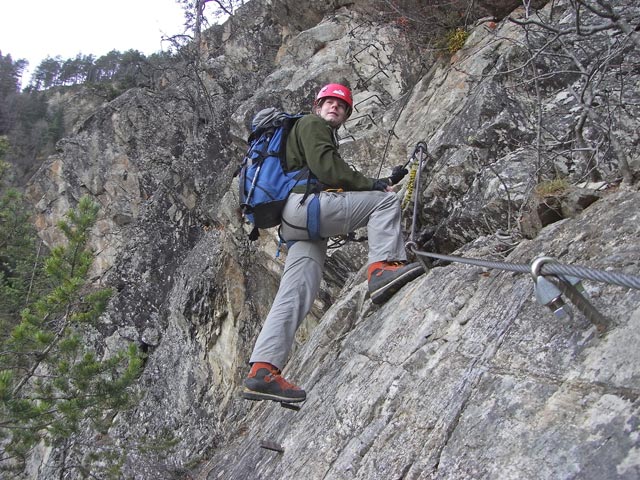 Daniela in der 2. Steilstufe