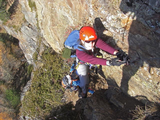 Daniela in der Schlüsselstelle