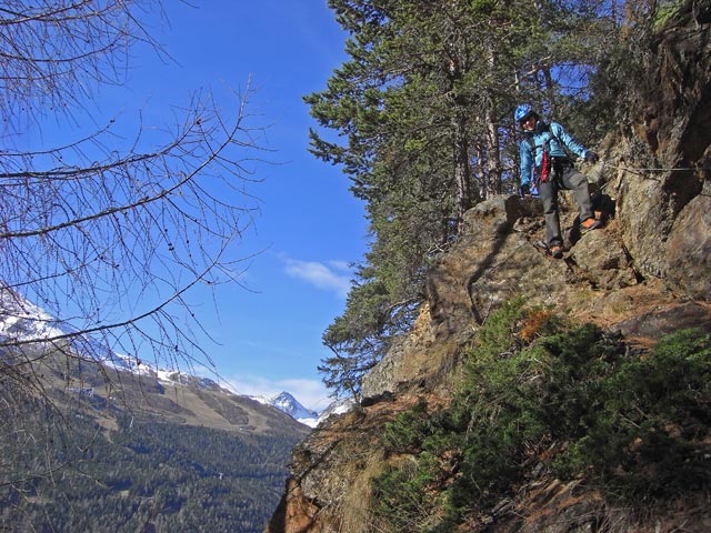 Irene am Abstiegsweg