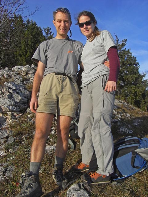 Ich und Daniela am Südostsporn des Röthelsteins