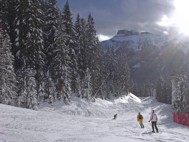 Piste der Umlaufbahn Pian Frataces - Gherdecia (7. Dez.)