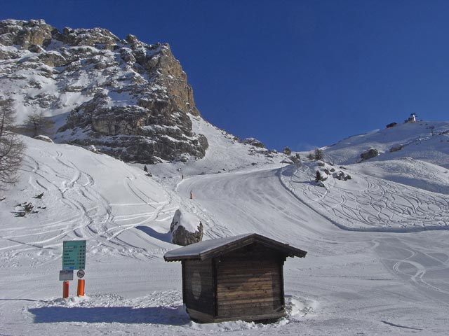 Piste des Sessellifts Sass Becè (8. Dez.)