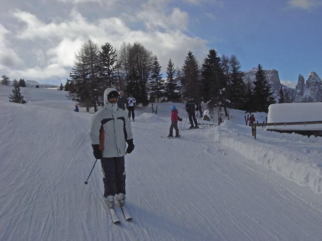 Daniela auf der Abfahrt Steger (21. Dez.)