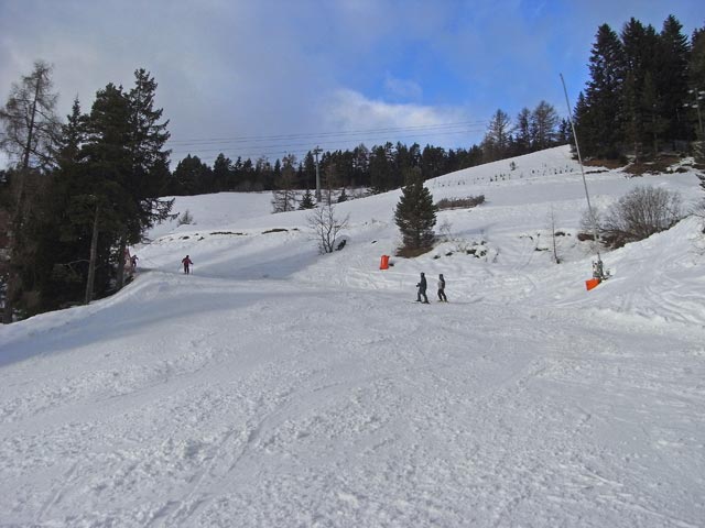 Abfahrt der Umlaufbahn Ortisei/Furnes (21. Dez.)