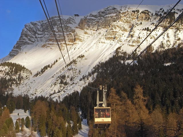 Seilbahn Furnes Seceda (21. Dez.)