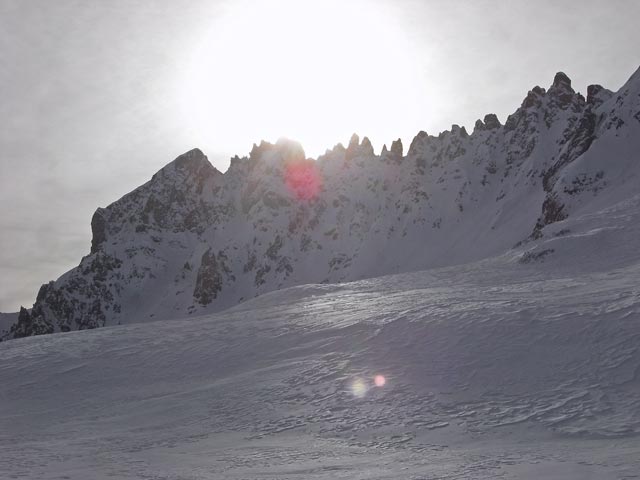 neben dem Sessellift Sass de la Vegla (22. Dez.)