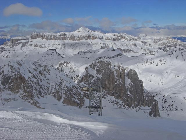 bei der Bergstation der Seilbahn Banc-Serauta II Tr. (22. Dez.)