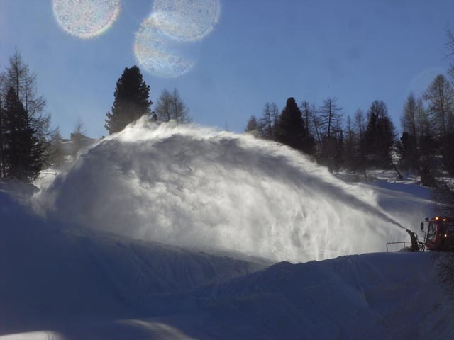 Abfahrt vom Pralongi&agrave; nach St. Kassian (23. Dez.)