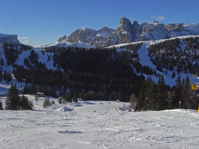 Abfahrt des Sessellifts La Fraina (23. Dez.)