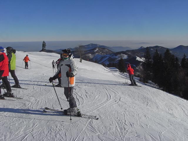 Daniela bei der Bergstation der Gipfellifte