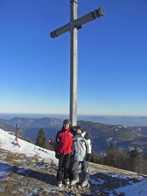 Ich und Daniela am Unterberg, 1.342 m