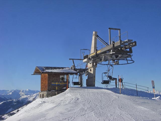 Bergstation des Sessellifts Hornköpfl (11. Jän.)