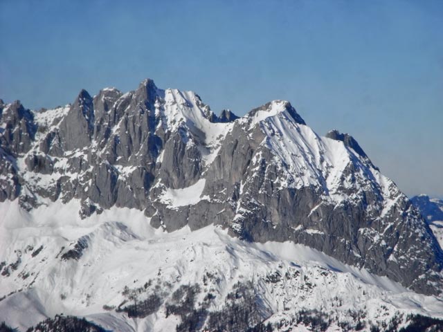 Ackerlspitze und Maukspitze vom Kitzbüheler Horn aus (11. Jän.)