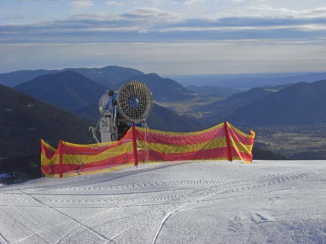 bei der Bergstation der Salamander-Sessellbahn