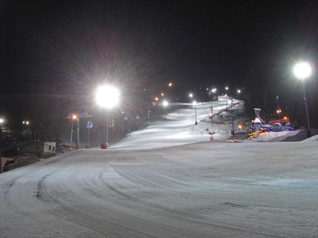 FIS-Weltcup-Piste Panorama