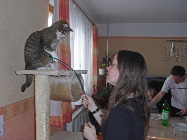 Daniela im Haus ihrer Schwester (1. Feb)