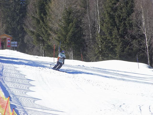 Daniela auf der Rennstrecke