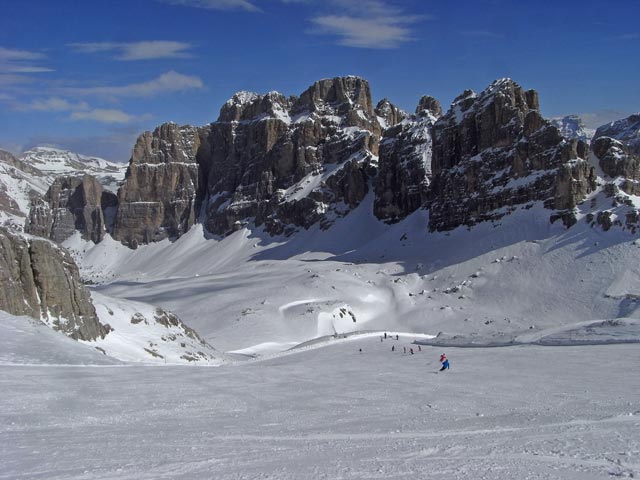 Abfahrt vom Lagazuoi nach Armentarola (22. M&auml;rz)