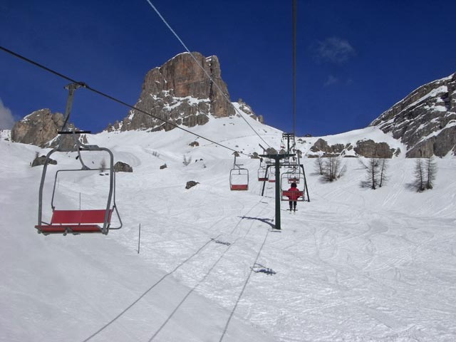 Sessellift Fedar&egrave;/Forc.Nuvolau (22. M&auml;rz)