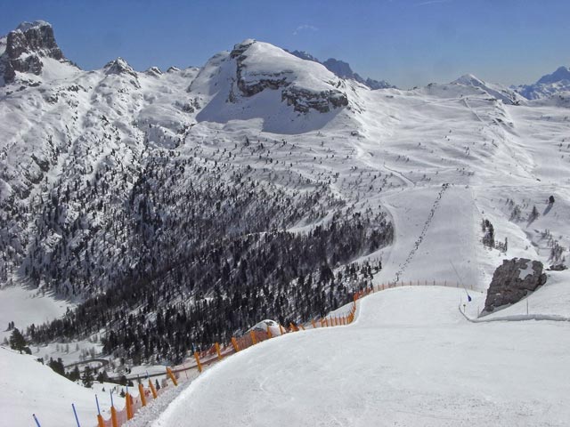 Abfahrt der Seilbahn Lagazuoi (22. M&auml;rz)