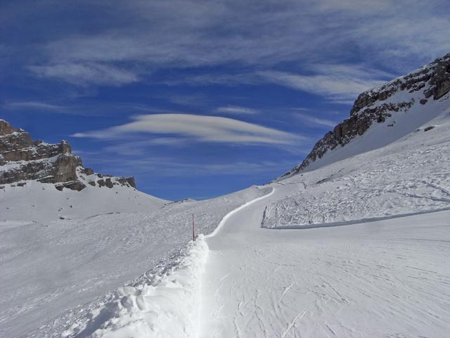 Abfahrt vom Lagazuoi nach Armentarola (22. M&auml;rz)