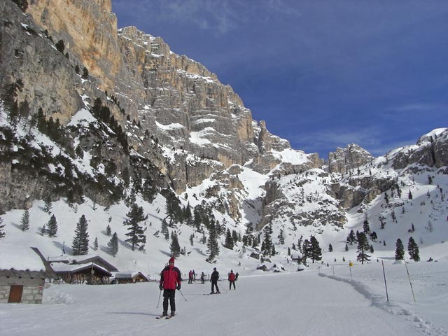 Abfahrt vom Lagazuoi nach Armentarola (22. M&auml;rz)