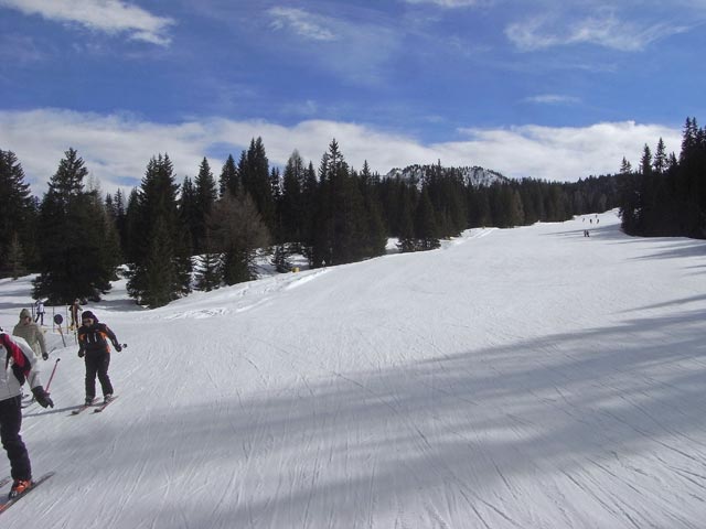Abfahrt der Umlaufbahn Piz Sorega (22. M&auml;rz)
