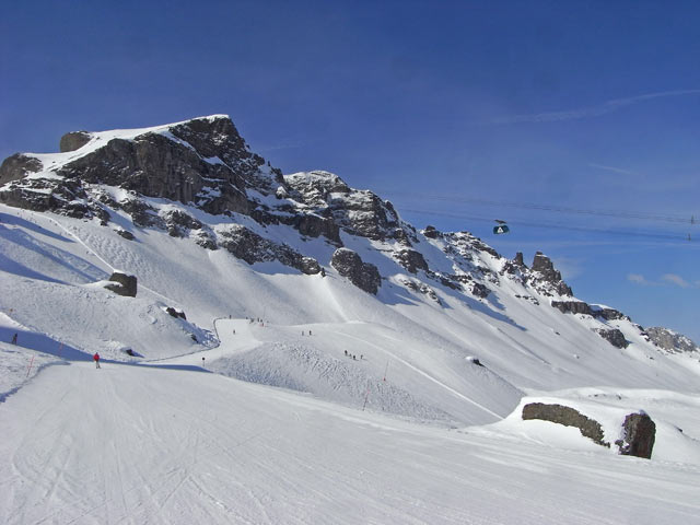 Abfahrt der Umlaufbahn Arabba (23. M&auml;rz)