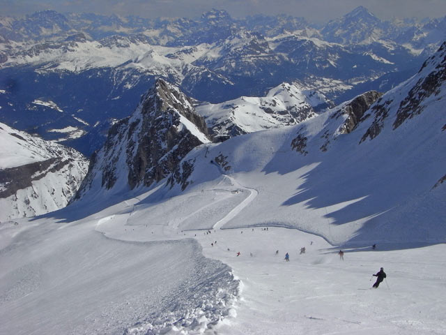 Abfahrt der Seilbahn Serauta-P.Rocca (23. M&auml;rz)